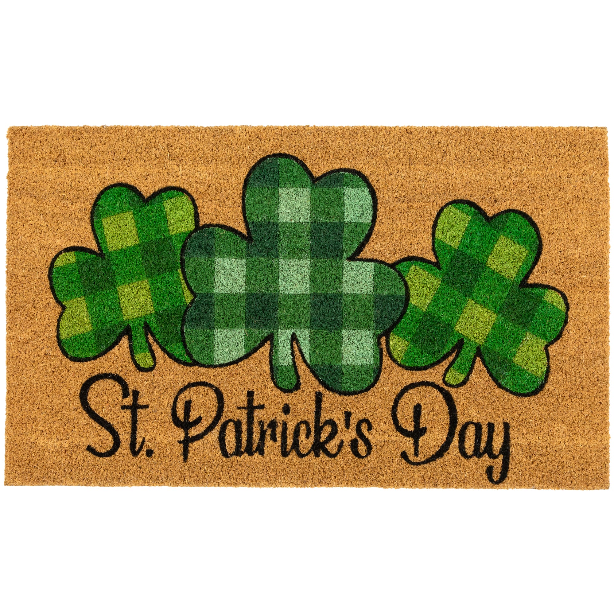 Plaid Shamrocks Doormat